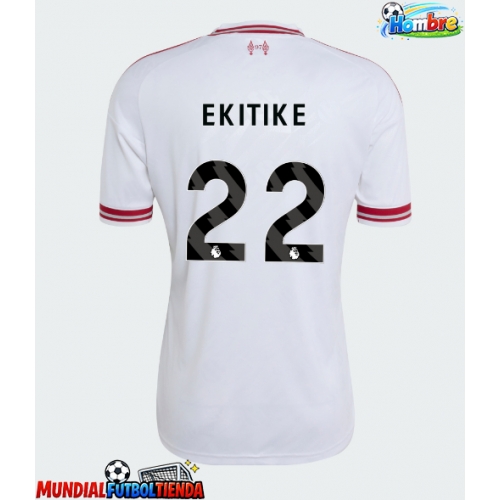 Camiseta Liverpool Hugo Ekitike #22 Segunda Equipación Replica 2026-27 mangas cortas